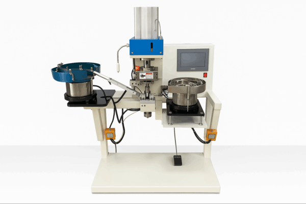 Automated Filter Cloth Eyeleting and Riveting Machine