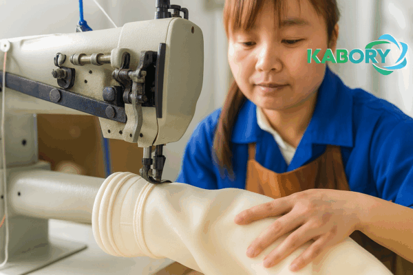 KABORY Two-Needle Cylinder Bed Filter Bag Sewing Machine - Image 2