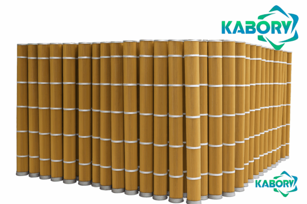 PPS and Aramid Needle Felt Pleated Filter Media for High-Temperature Cartridge Filters